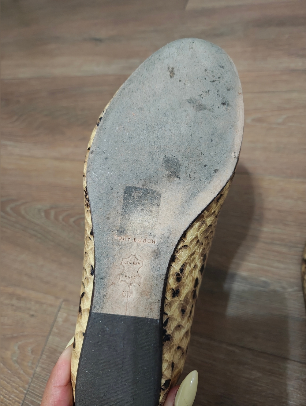 Tory Burch Eleonor Loafer Snake Print Leather View 4
